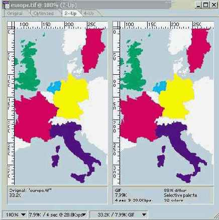 Показ оптимизированного